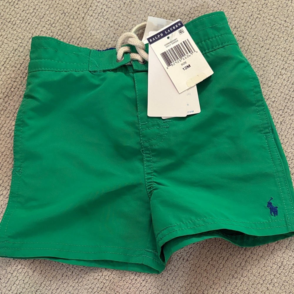 Ralph Lauren Emerald Green Swim Trunks